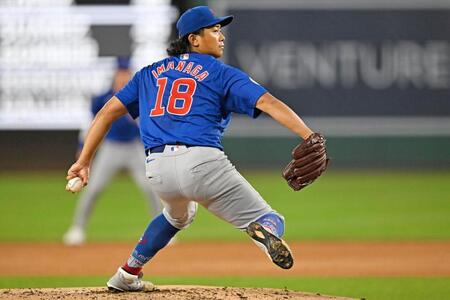 　ナショナルズ戦に先発し、６回３失点で１１勝目を挙げた今永（ＡＰ＝共同）