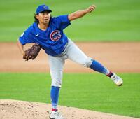 　ナショナルズ戦に先発し、６回３失点で11勝目を挙げた今永（ゲッティ＝共同）