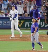 　５回、大谷を右飛に仕留めた先発の今永