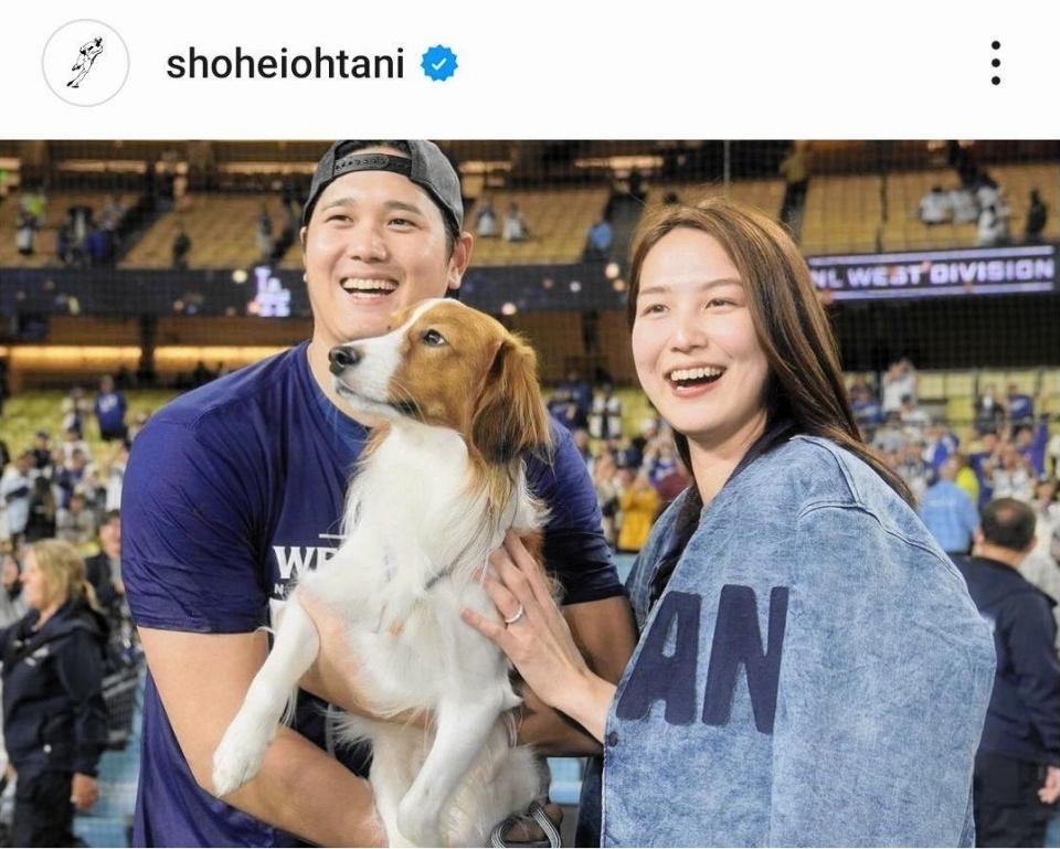 　大谷翔平のインスタグラム（ｓｈｏｈｅｉｏｈｔａｎｉ）より