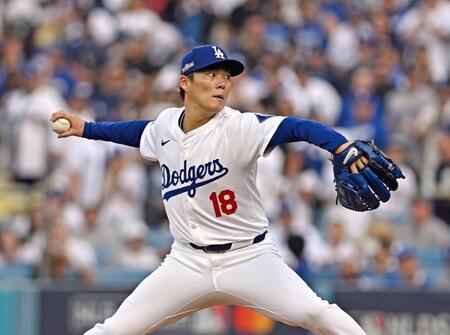 【写真】大谷翔平が好投の山本由伸をヨシヨシ　表情が物語る２人の関係