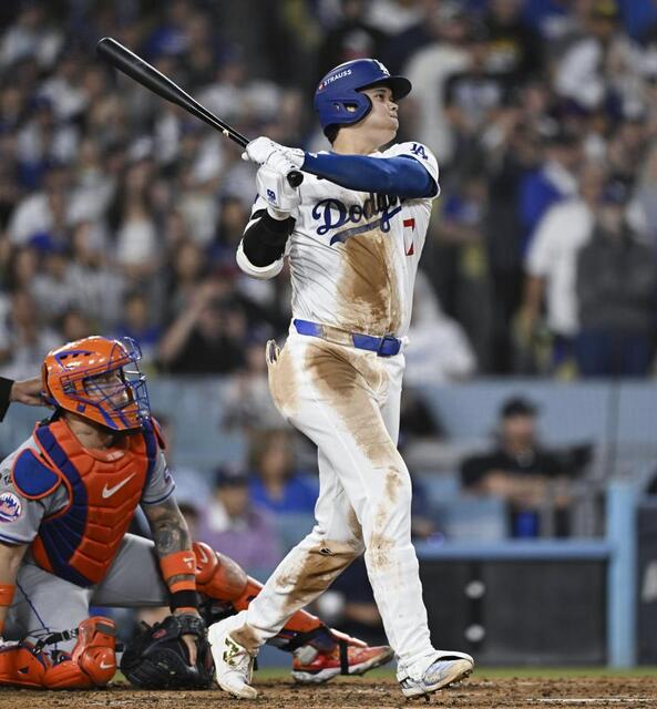 ド軍大勝第１戦制す！大谷２安打１打点