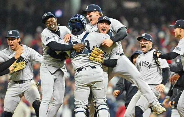 ヤンキース 待望15年ぶりワールドシリーズ進出 延長十回、ソトが決勝
