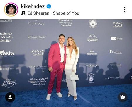 　Ｋ・ヘルナンデスのインスタグラム（ｋｉｋｅｈｎｄｅｚ）より
