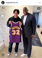 マジック・ジョンソン氏インスタグラム（ｍａｇｉｃｊｏｈｎｓｏｎ）より