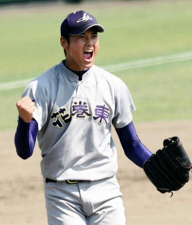 　花巻東時代の大谷＝１２年７月