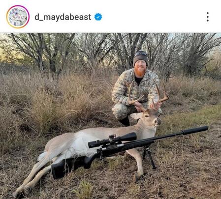 　ダスティン・メイのインスタグラム（ｄ＿ｍａｙｄａｂｅａｓｔ）より 