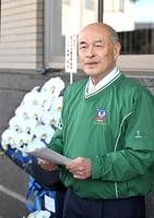 　イチロー氏の日米野球殿堂入りが発表され、取材に応じる鈴木宣之さん（撮影・北村雅宏）