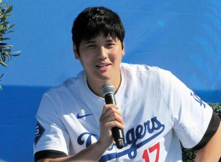 　トークショーに参加した大谷（撮影・小林信行）
