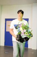 　ＣＭ撮影を終えた大谷翔平