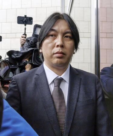 　連邦地裁に到着した水原一平被告（提供・共同通信社）