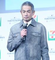 　ＭＬＢのイベントに登場したイチロー氏（撮影・園田高夫）