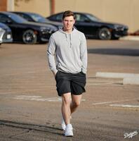 　キャンプ施設に入るスミス（ロサンゼルス・ドジャース提供）