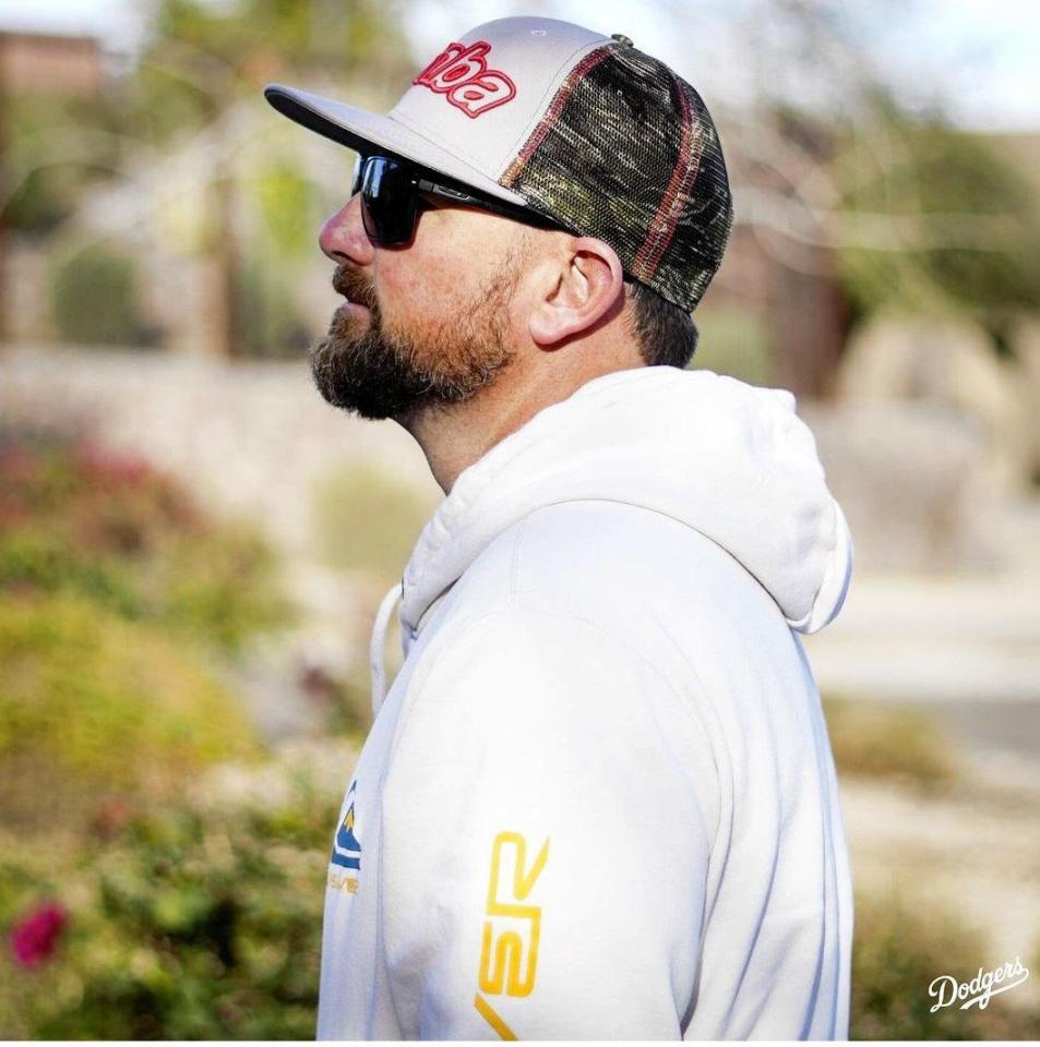 　キャンプ施設に入るイェーツ（ロサンゼルス・ドジャース提供）