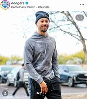 　ベッツ選手。ドジャースの公式インスタグラム＠ｄｏｄｇｅｒｓより