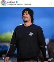 　アウトマン選手。ドジャースの公式インスタグラム＠ｄｏｄｇｅｒｓより