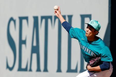 マリナーズ藤浪「仕上がりいい」 持ち味の球速は健在