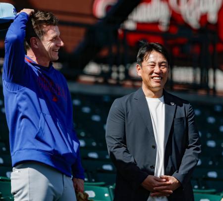 井端監督、カブス今永らを視察　「当然先発の一角」と期待