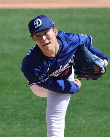 ＯＰ戦登板のドジャース・山本由伸「２月の状態としてはかなりいい方」　先発で１回２／３を３安打無失点　最速１５６キロ