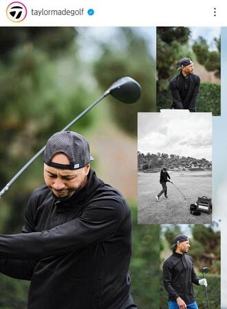 　テーラーメイドゴルフのインスタグラム（ｔａｙｌｏｒｍａｄｅｇｏｌｆ）より
