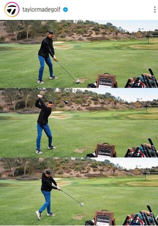 　テーラーメイドゴルフのインスタグラム（ｔａｙｌｏｒｍａｄｅｇｏｌｆ）より