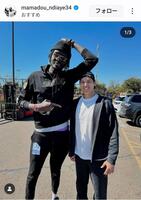 ママドゥ・ンジャイ氏のインスタグラム（＠ｍａｍａｄｏｕ＿ｎｄｉａｙｅ３４）から