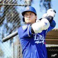 ライブＢＰに臨む大谷翔平（ロサンゼルス・ドジャース提供）