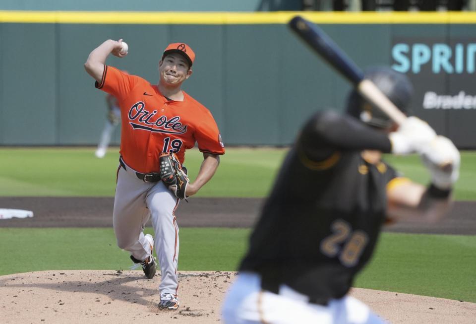 　パイレーツ戦に先発し、２回２安打無失点と好投した菅野（共同）