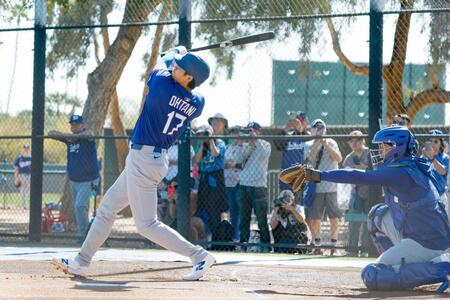大谷翔平“今季１号”１３０メートル弾　３・１エンゼルスとのＯＰ戦、菊池と先輩後輩対決へ