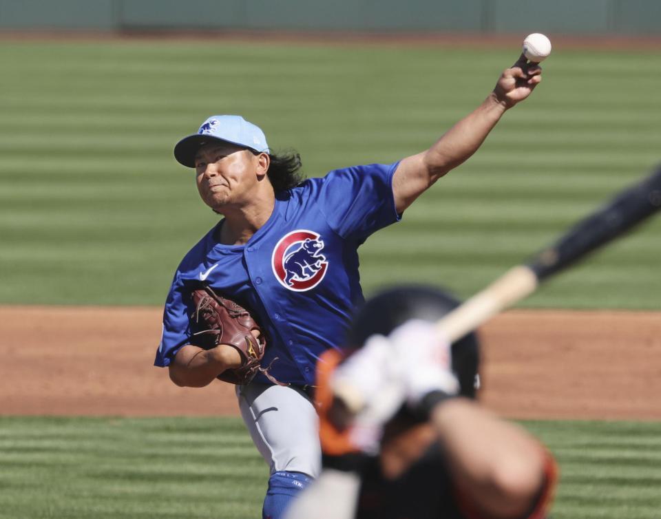 　先発し、２回２／３を３安打３失点だった今永