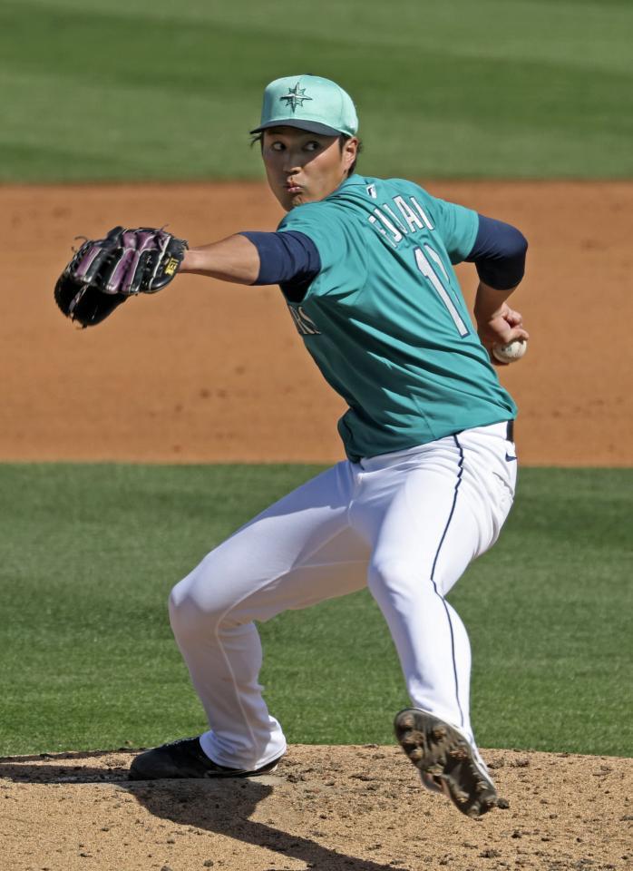 　ジャイアンツ戦に登板した藤浪（提供・共同通信社）