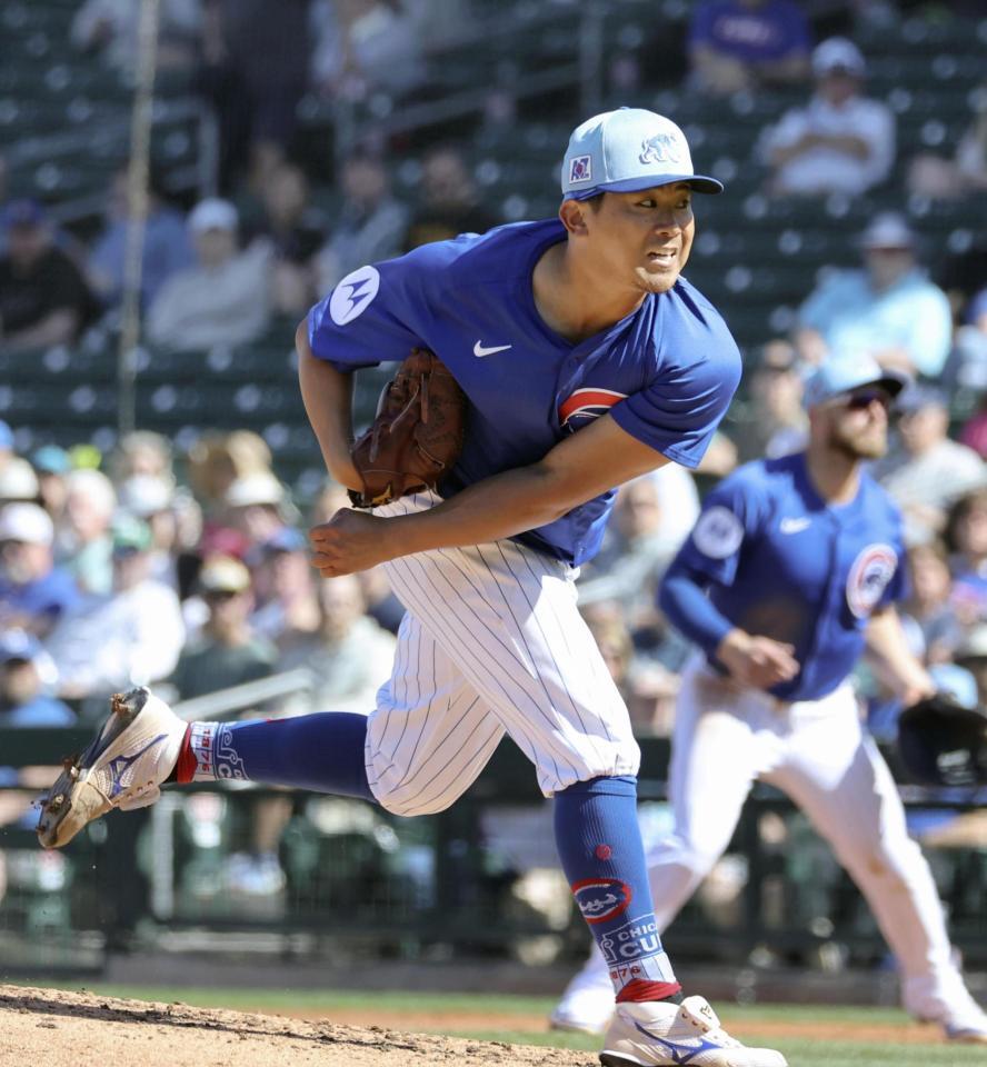 　先発し、４回２安打無失点だった今永（共同）