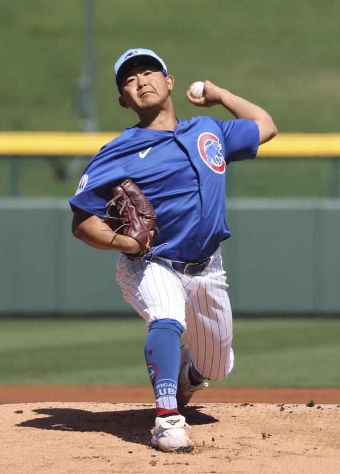 　先発し、４回２安打無失点だった今永（共同）