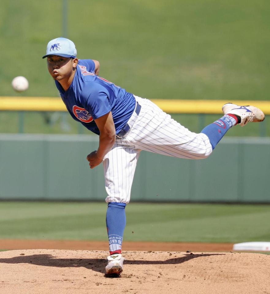 　先発し、４回２安打無失点だった今永（共同）