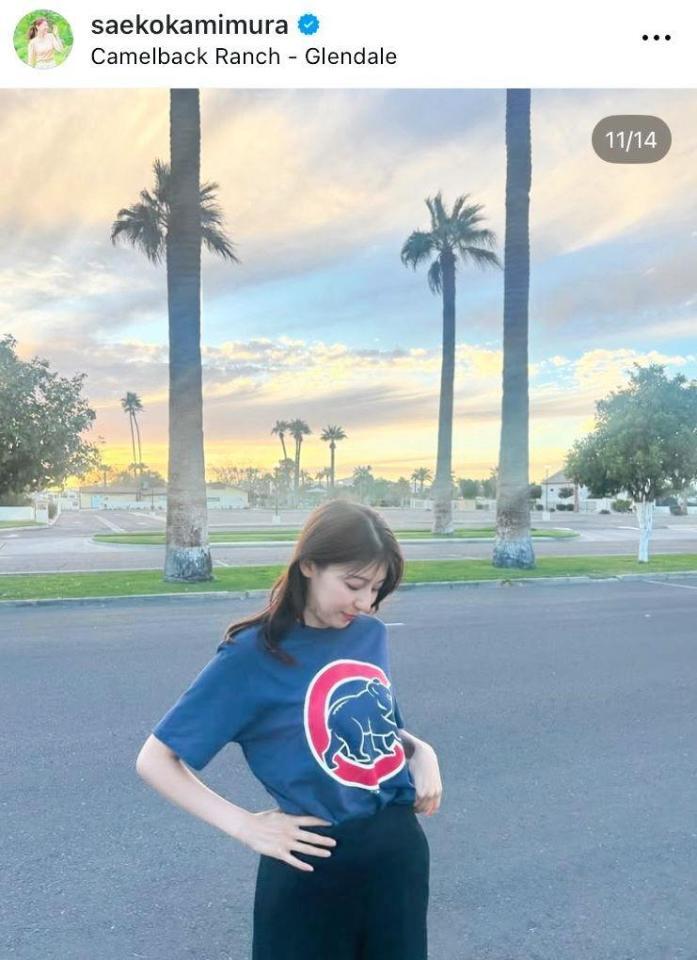 　上村彩子アナのインスタグラム＠ｓａｅｋｏｋａｍｉｍｕｒａより