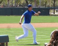 　足から帰塁する練習を繰り返す大谷（撮影・小林信行）