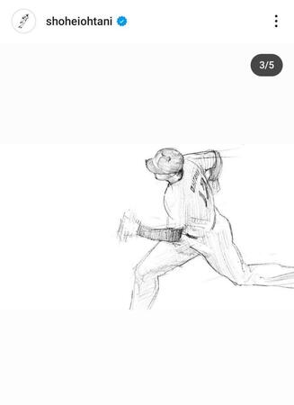 大谷翔平のインスタグラム（＠ｓｈｏｈｅｉｏｈｔａｎｉ）から