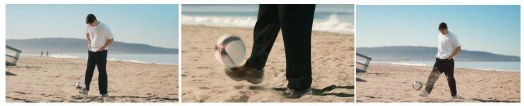 野球選手である大谷翔平選手が、サッカーのリフティングをするという常識をすてたストーリー（伊藤園提供）