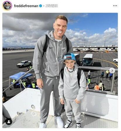 　フリーマンのインスタグラム（ｆｒｅｄｄｉｅｆｒｅｅｍａｎ）より 