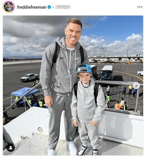 　フリーマンのインスタグラム（ｆｒｅｄｄｉｅｆｒｅｅｍａｎ）より 
