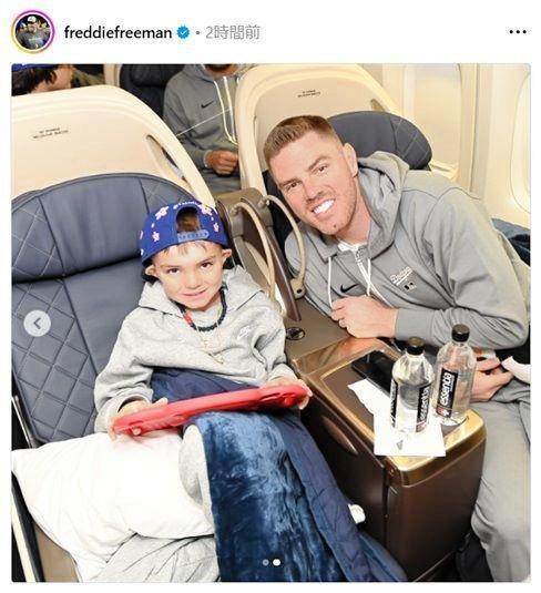 　フリーマンのインスタグラム（ｆｒｅｄｄｉｅｆｒｅｅｍａｎ）より 
