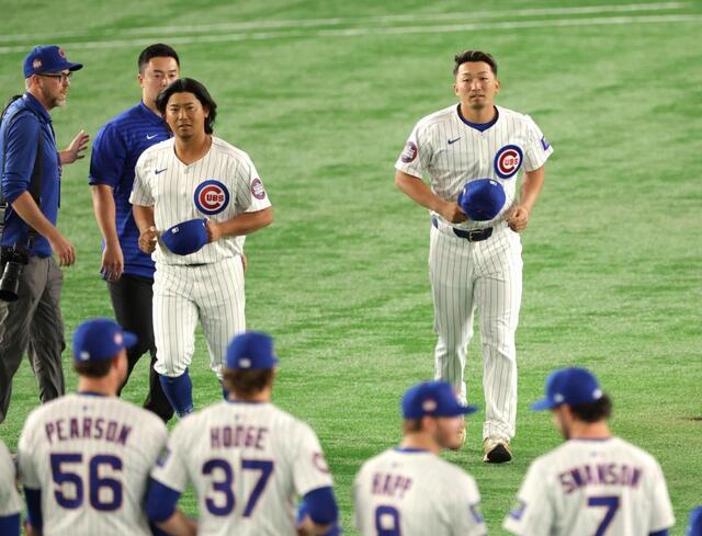 カブス 今永昇太＆鈴木誠也が記念撮影に遅刻？会見出席後に走って