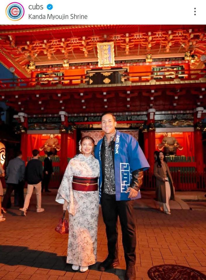 　カブスの球団公式インスタグラム（ｃｕｂｓ）より