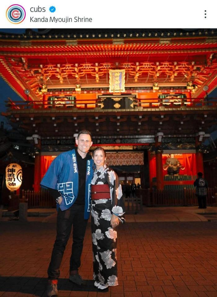 　ボイド夫妻。カブスの球団公式インスタグラム（ｃｕｂｓ）より