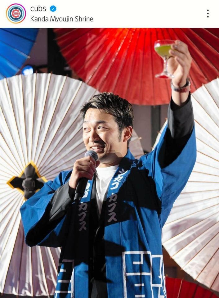 　カブスの球団公式インスタグラム（ｃｕｂｓ）より