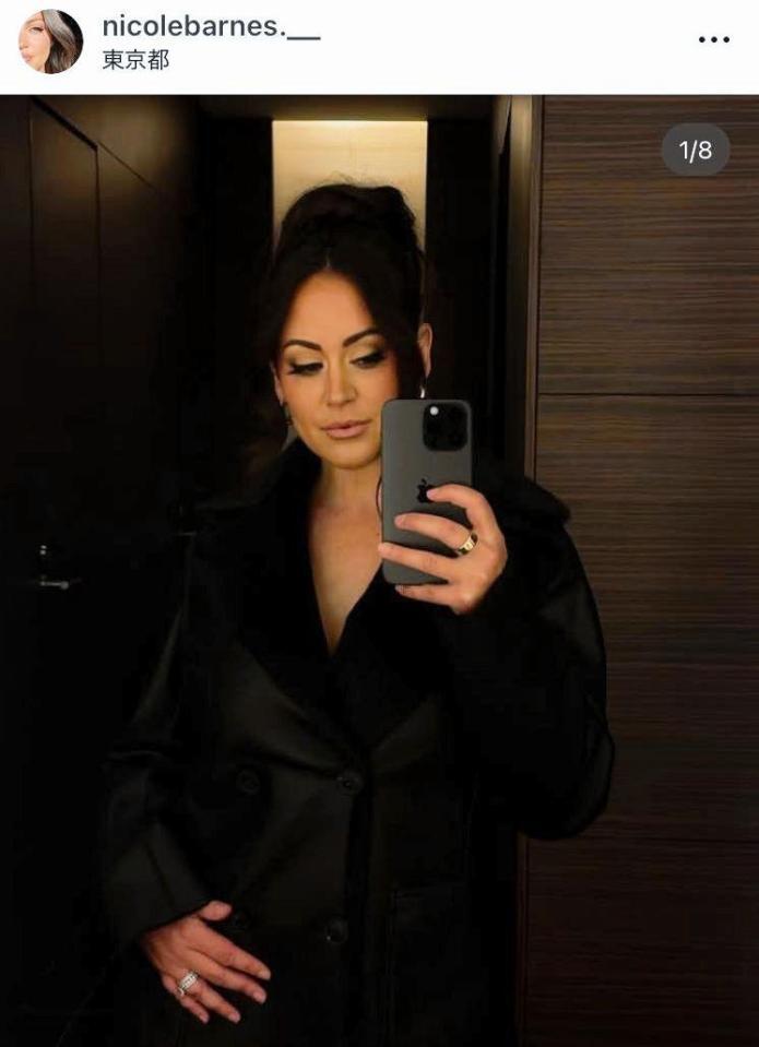 　バーンズの妻ニコルさんのインスタグラム＠ｎｉｃｏｌｅｂａｒｎｅｓ．＿＿より 