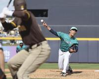 　８回に登板し、１回を１安打無失点だった藤浪