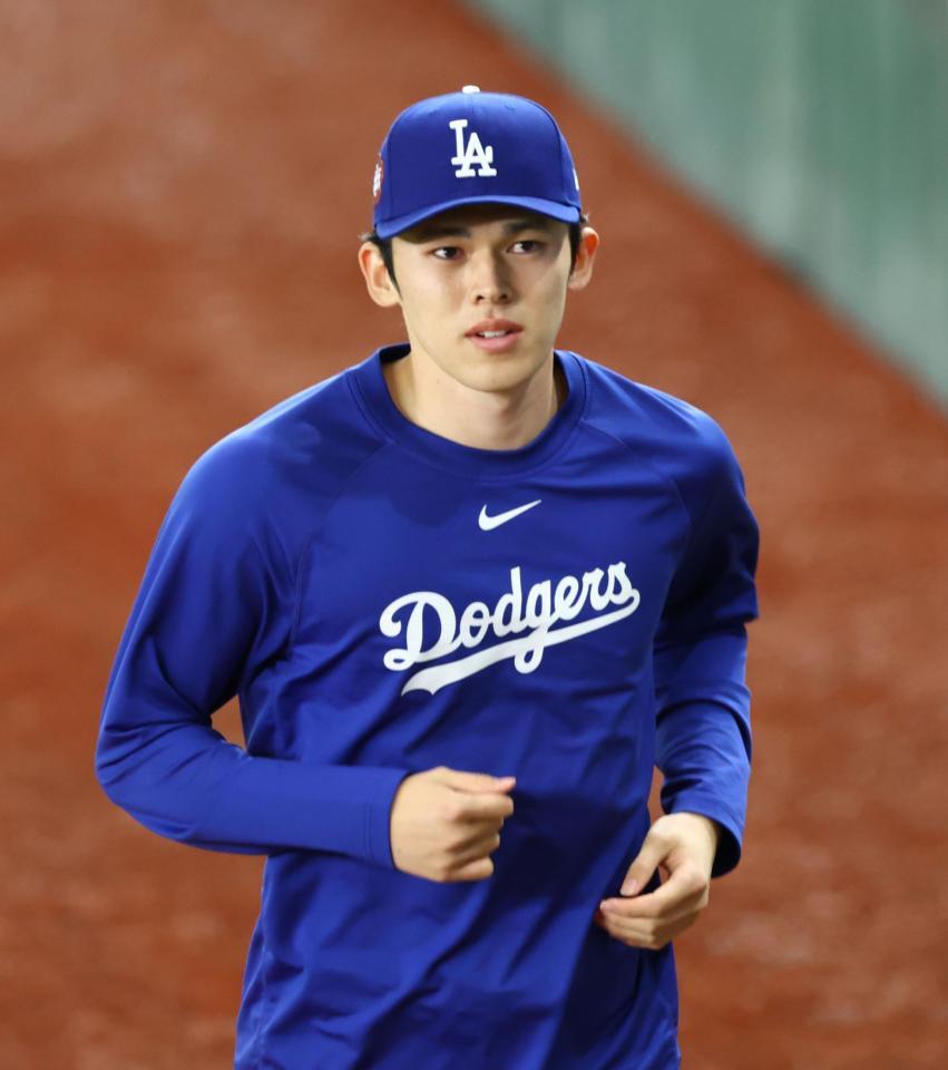 　ランニングする佐々木（撮影・吉澤敬太）