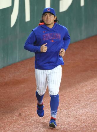 　ランニングする今永（撮影・吉澤敬太）