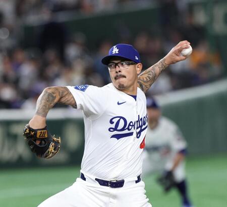 　４回から登板したバンダ（撮影・佐々木彰尚）